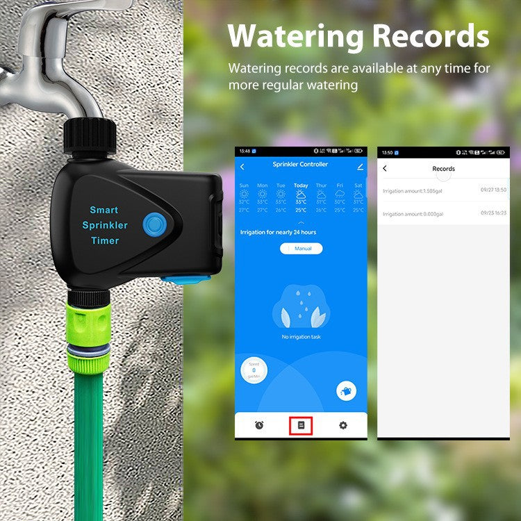 Tuya Smart WiFi Garden Irrigation Controller – Single-Zone Watering Timer with Hose Connector, App Control & Automatic Scheduling