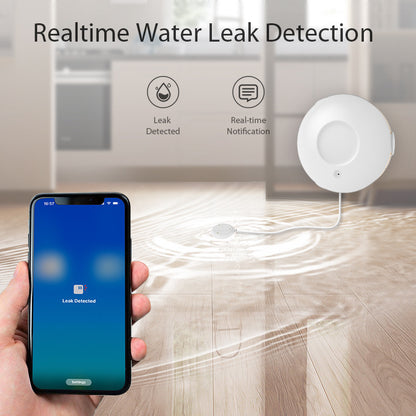 NEO Tuya ZigBee & Apple HomeKit Smart Water Leak Sensor – WiFi Flood Alarm Detector for Home Safety & Smart Automation