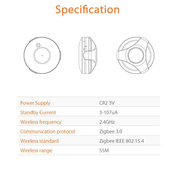 NEO Tuya ZigBee & Apple HomeKit Smart Water Leak Sensor – WiFi Flood Alarm Detector for Home Safety & Smart Automation