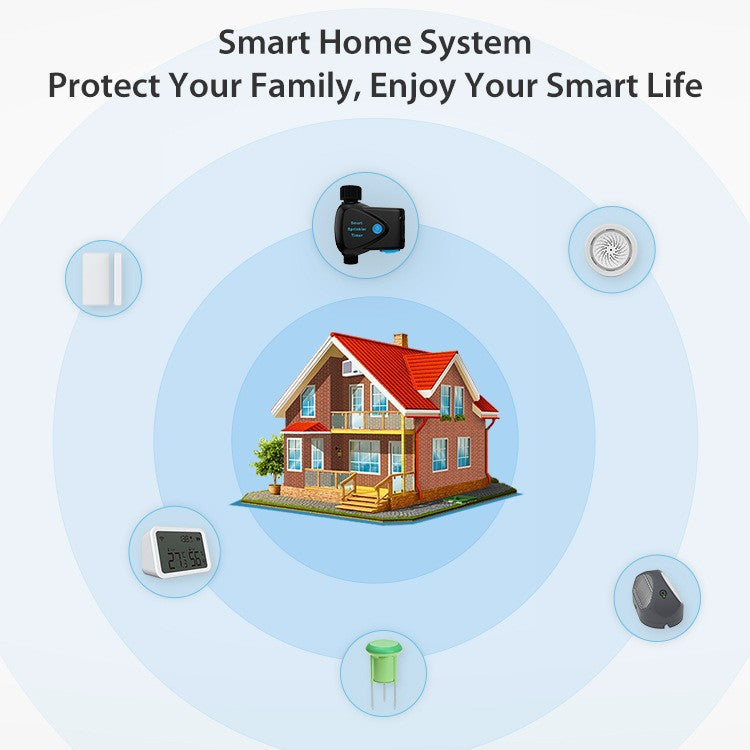 Tuya Smart WiFi Garden Irrigation Controller – Single-Zone Watering Timer with Hose Connector, App Control & Automatic Scheduling