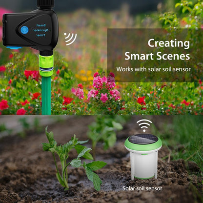 Tuya Smart WiFi Garden Irrigation Controller – Single-Zone Watering Timer with Hose Connector, App Control & Automatic Scheduling