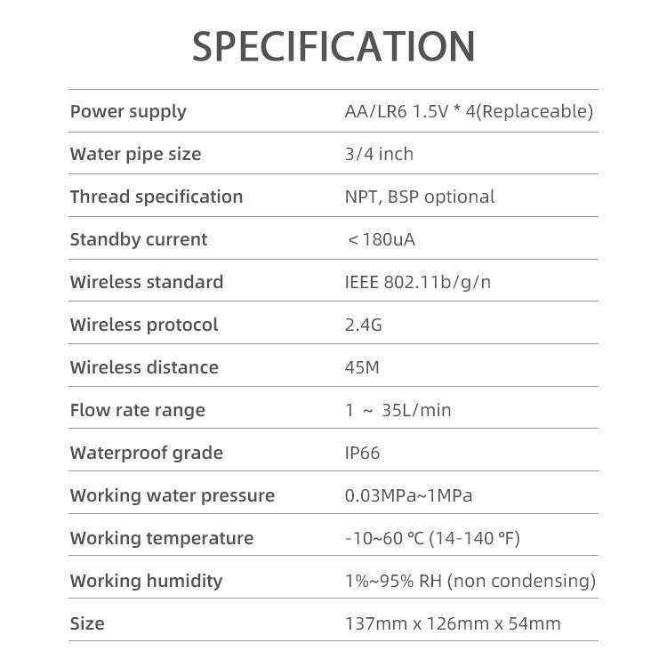 Tuya Smart WiFi Garden Irrigation Controller – Single-Zone Watering Timer with Hose Connector, App Control & Automatic Scheduling