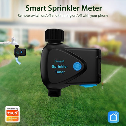 Tuya Smart WiFi Garden Irrigation Controller – Single-Zone Watering Timer with Hose Connector, App Control & Automatic Scheduling