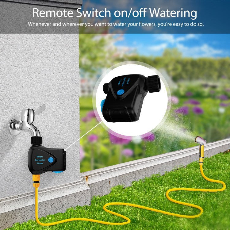 Tuya Smart WiFi Garden Irrigation Controller – Single-Zone Watering Timer with Hose Connector, App Control & Automatic Scheduling