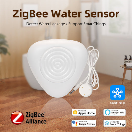 NEO Matter/Tuya ZigBee HomeKit Smart Water Leak Detector – Wireless Kitchen & Bathroom Flood Sensor with App Alerts